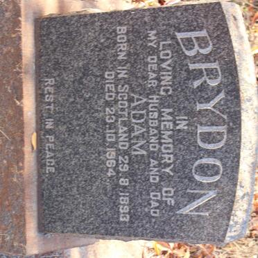 BRYDON Adam 1893-1964