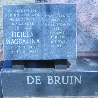 BRUIN Heilla Magdalina, de 1927-1985
