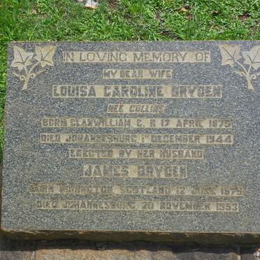 BRYDEN James 1875-1953 &amp; Louisa Caroline COLLINS 1875-1944