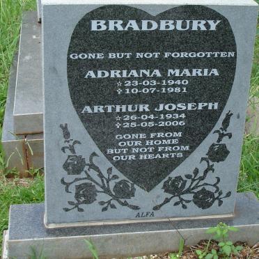 BRADBURY Arthur Joseph 1934-2006 &amp; Adriana Maria 1940-1981