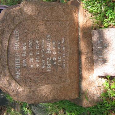 BRAUER Fritz 1908-1985 &amp; Mechthild RUNCK 1920-1954 :: RUNCK Stella 1887-1977