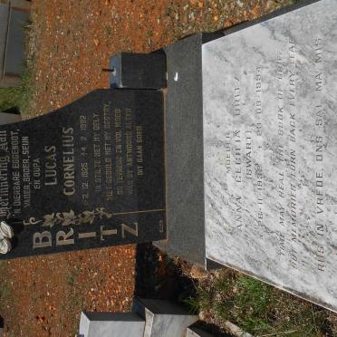 BRITZ Lucas Cornelius 1925-1982 &amp; Anna Cecilia SWART 1932-1994