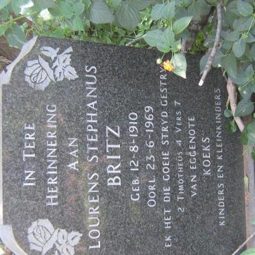 BRITZ Lourens Stephanus 1910-1969