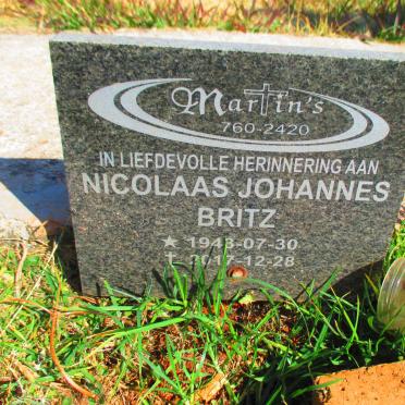 BRITZ Nicolaas Johannes 1943-2017