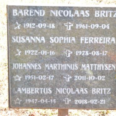 BRITZ :: FERREIRA :: MATTHYSEN