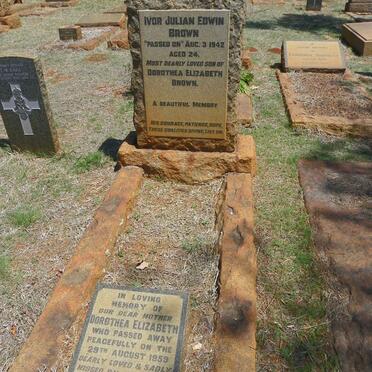 BROWN Dorothea Elizabeth -1959 :: BROWN Ivor Julian Edwin -1942