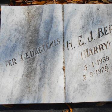 BRUIN Louisa C.J. de nee V.D. BERG 1877-1971 :: BERRY H.E.J. 1939-1979