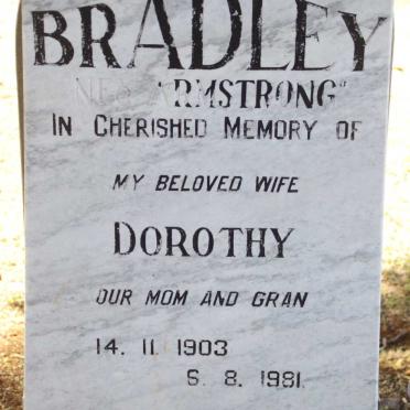 BRADLEY Dorothy nee ARMSTRONG 1903-1981
