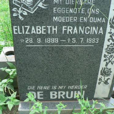 BRUIN Elizabeth Francina, de 1899-1983