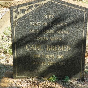 BREMER Carl 1881-1947