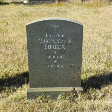 BURGER Martin Malan 1917-1975