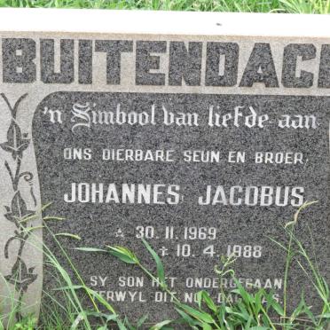 BUITENDACH Johannes Jacobus 1969-1988