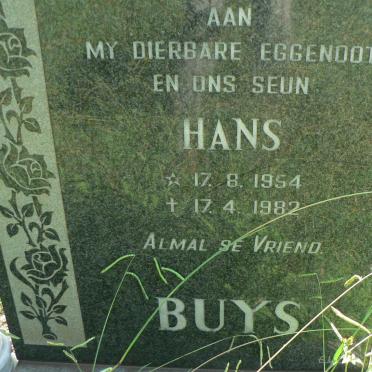 BUYS Hans 1954-1982