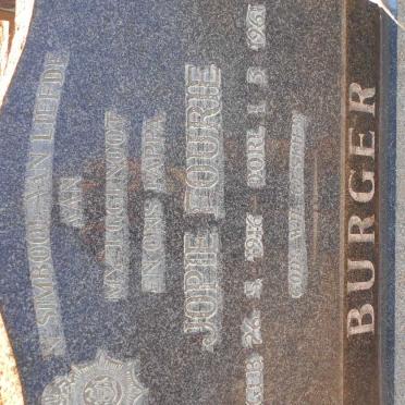 BURGER Jopie Fourie 1916-1961