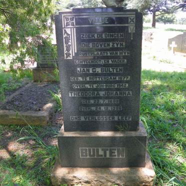 BULTEN Jan G. 1877-1942 &amp; Theodora Johanna 1888-1986
