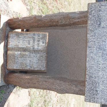 BURGER Carl Petrus 1923-1963