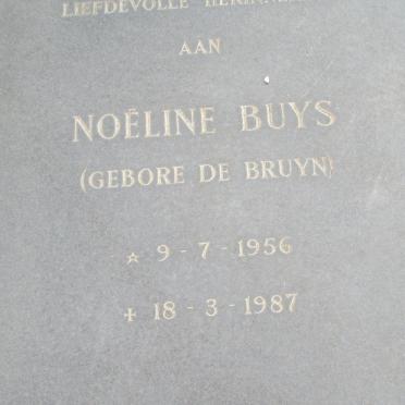 BUYS Noeline nee DE BRUYN 1956-1987