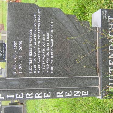 BUITENDACHT Pierre René 1957-2006