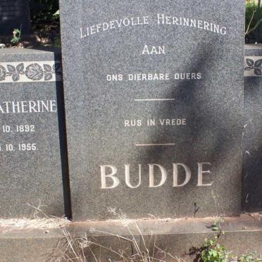 BUDDE Jozua 1893-1955 &amp; Anne Catherine 1892-1955