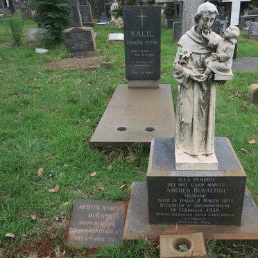 BURATTINI Amedeo 1895-1950 &amp; Hester Maria DE KLERK 1891-1969