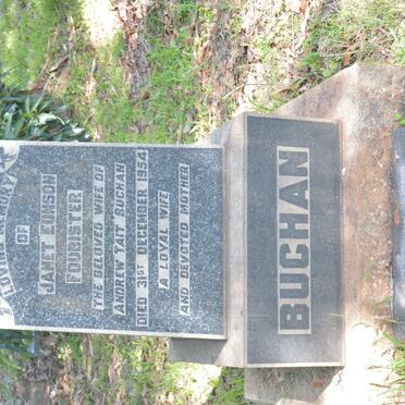 BUCHAN Andrew Tait 1882-1969 &amp; Janet Eunson FOUBISTER -1954