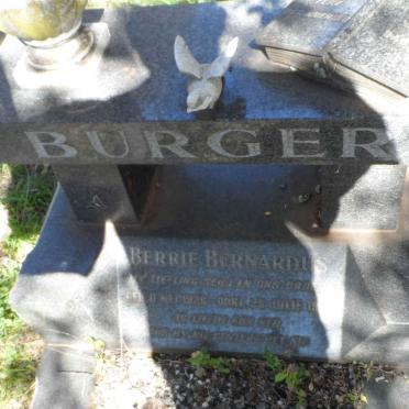 BURGER Berrie Bernardus 1936-1961