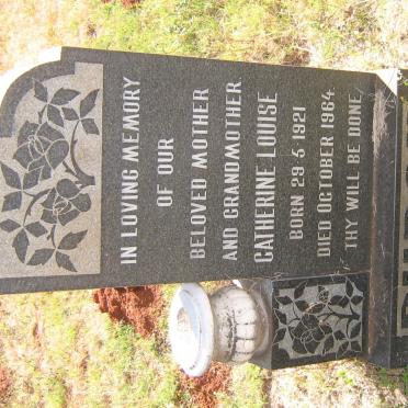 BURGH Catherine Louise 1921-1964