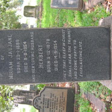 BUSHBY Herbert 1878-1954 &amp; Miriam Jaujane 1889-1954