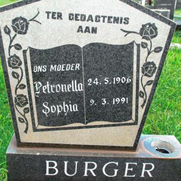 BURGER Petronella Sophia 1906-1991