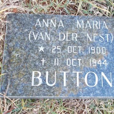 BUTTON Anna Maria nee VAN DER NEST 1900-1944