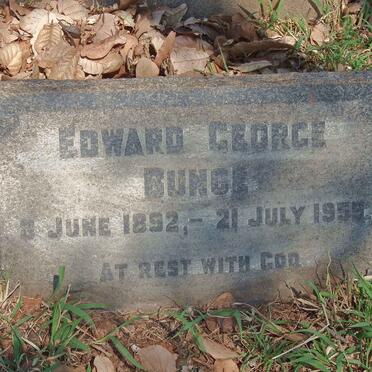 BUNCE Edward George 1892-1955