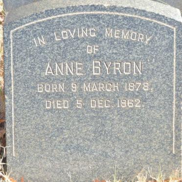BYRON Anne 1878-1962