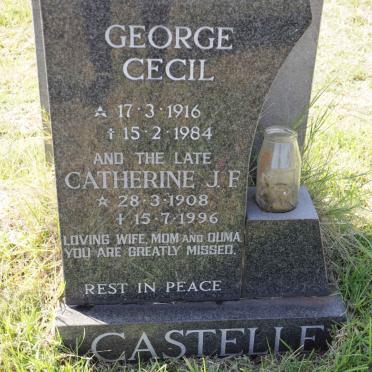 CASTELLE Catherine J.F. 1908-1996 :: CASTELLE George Cecil 1916-1984
