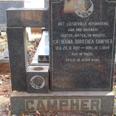 CAMPHER Catherina Dorothea 1922-1964