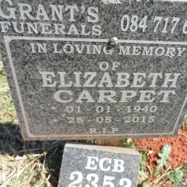 CARPET Elizabeth 1940-2015
