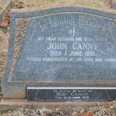 CANNY John -1961 &amp; Ruby -1995