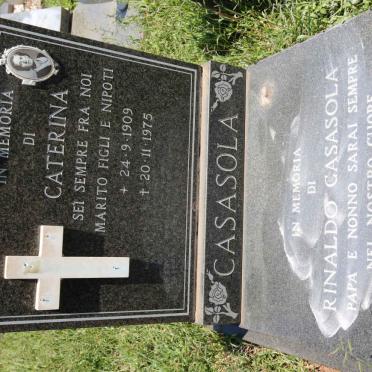 CASASOLA Rinaldo 1910-2000 &amp; Caterina 1909-1975