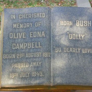 CAMPBELL Olive Edna nee BUSH 1917-1943