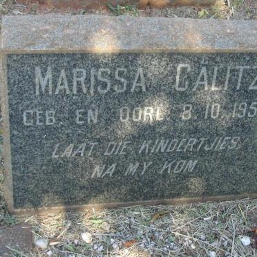 CALITZ Marissa 1953-1953