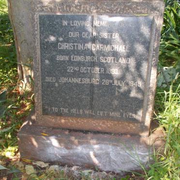 CARMICHAEL Christina 1893-1945