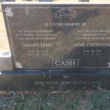 CASH Grant Lynd 1932-2002 &amp; Jane Catherine 1937-2009