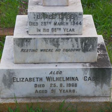 CASE James -1944 &amp; Elizabeth Wilhelmina -1968