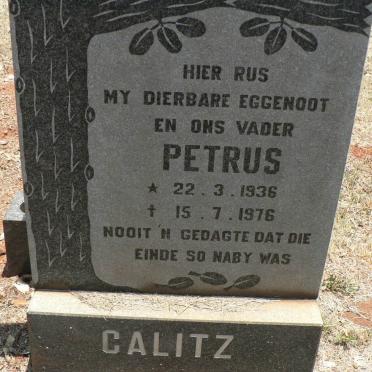 CALITZ Petrus 1936-1976
