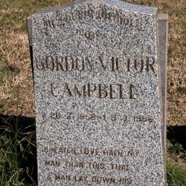 CAMPBELL Gordon Victor 1958-1986