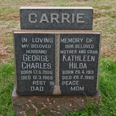 CARRIE George Charles 1905-1969 &amp; Kathleen Hilda 1913-1985