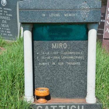 CATTICH Miro 1917-1984