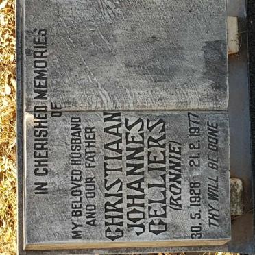 CELLIERS Christiaan Johannes 1928-1977