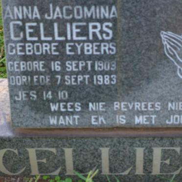CELLIERS Anna Jacomina nee EYBERS 1903-1983