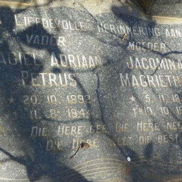 CERONIO Magiel Adriaan Petrus 1892-1944 &amp; Jacomina Magrietha 1894-1980