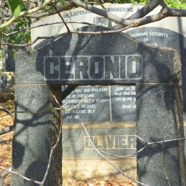 CERONIO Magiel Adriaan Petrus 1892-1944 &amp; Jacomina Magrietha 1894-1980